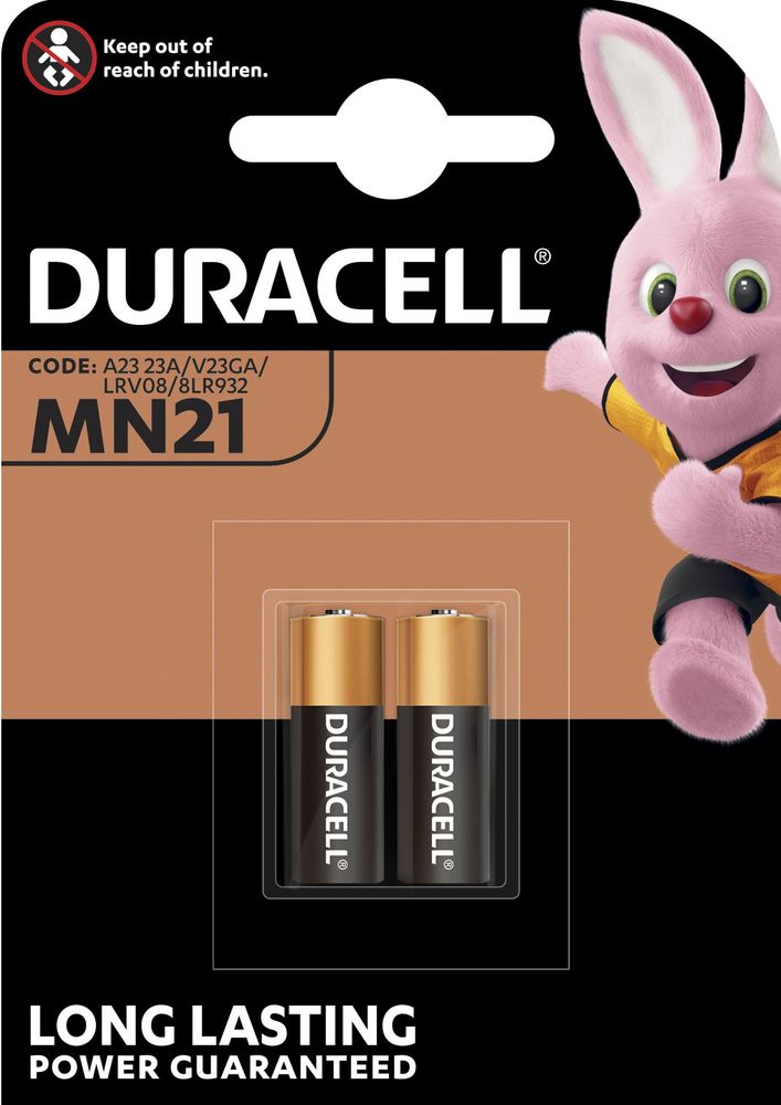 Duracell-Elektronik-Batterien 12 Volt (MN21) / 1 Set = 2 Stück geblistert