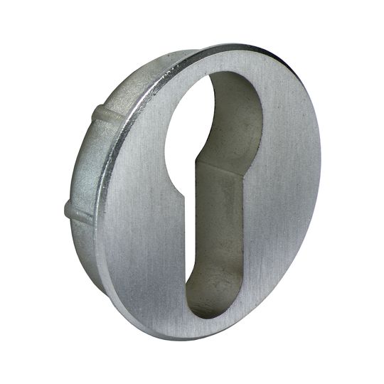 Runde PZ-Roette in Metall vernickelt Nr. 7421 zum einlassen ins Holz
