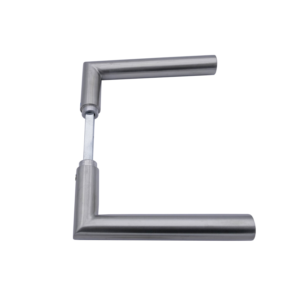 CL-Form-Glastürdrückerpaar / 8 mm für Glastürbeschlag / Edelstahl matt