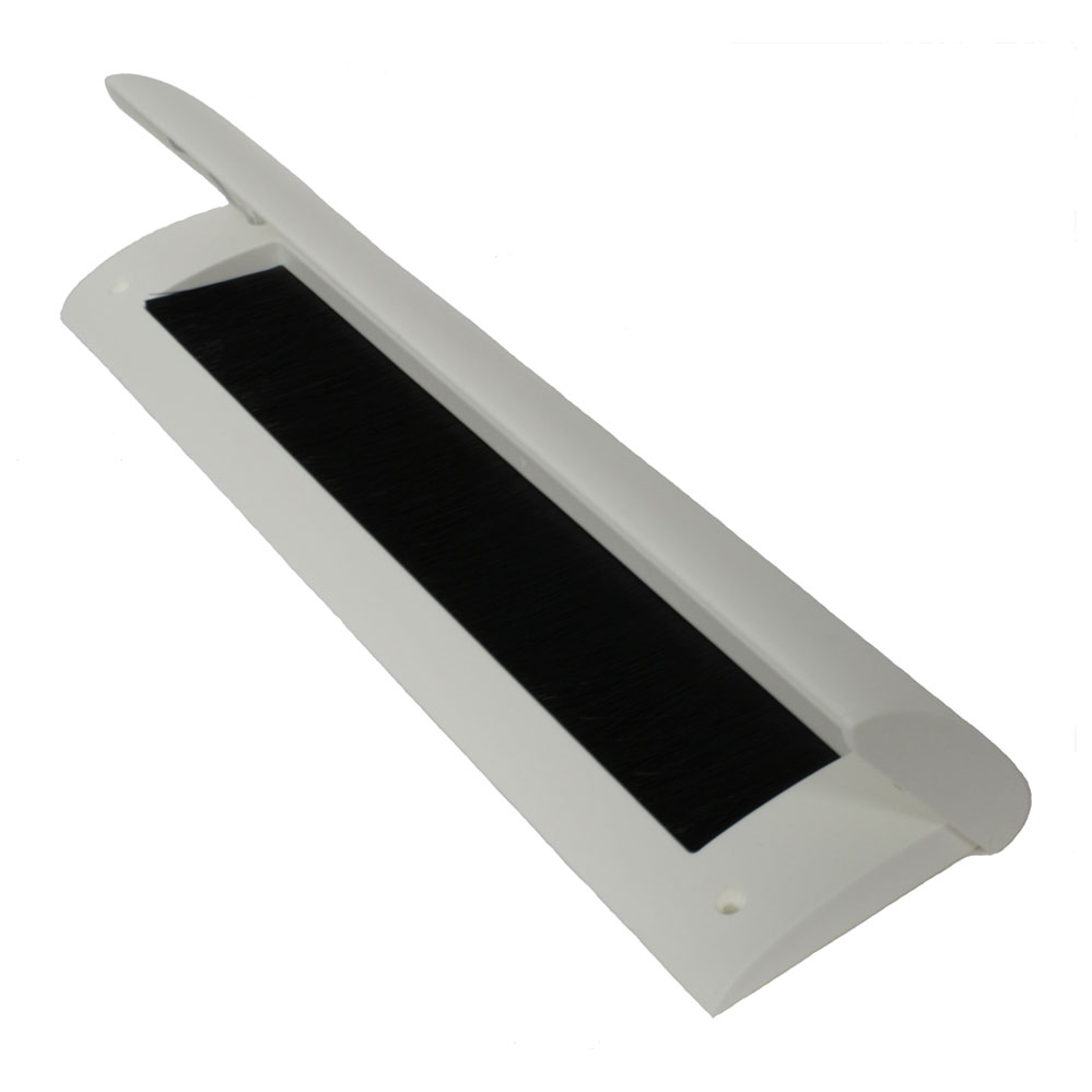 Innenbriefkastenklappe mit Abdichtung / weiß Nr. 40.11.000 Abm.: 345 x 86 mm / LA: 310 x 50mm