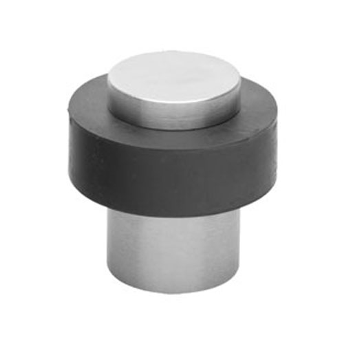 Türstopper "Stabil" / Durchmesser: 30 mm Edelstahl matt / Gummidurchmesser: 45 mm