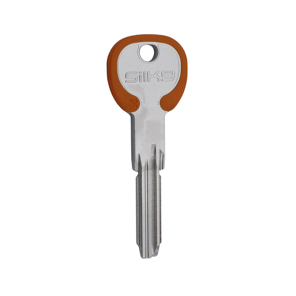 ABUS-Schlüsselrohling "SILKY"/Farbe: orange Bohrmuldenschlüssel