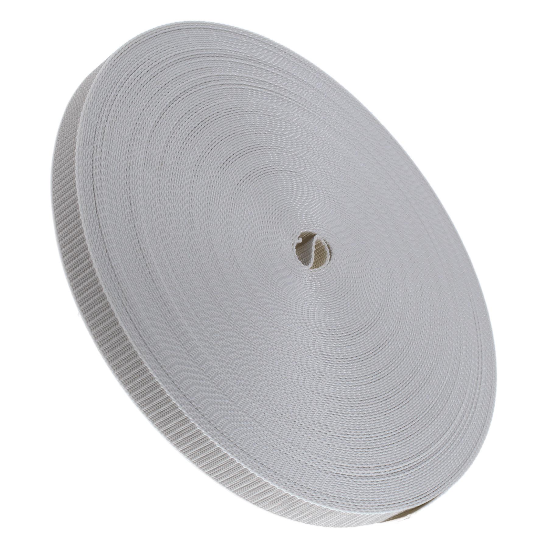 Rollladengurt Duo (50 m Rolle) grau/beige Polyestergewebe / Breite: 23 mm