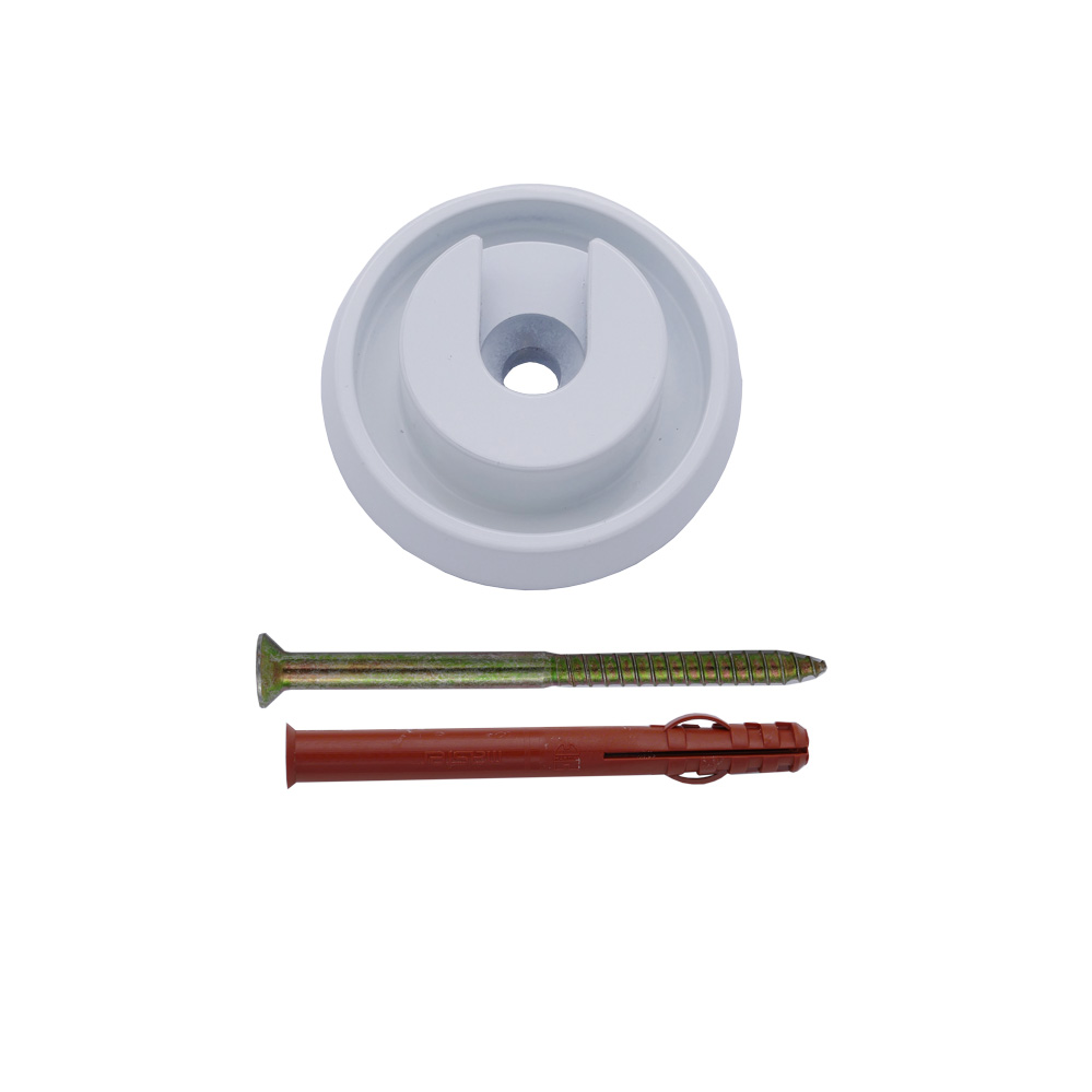 Einhängerosette für Teleskopstange weiß Einhängerosette für Teleskopstange weiß