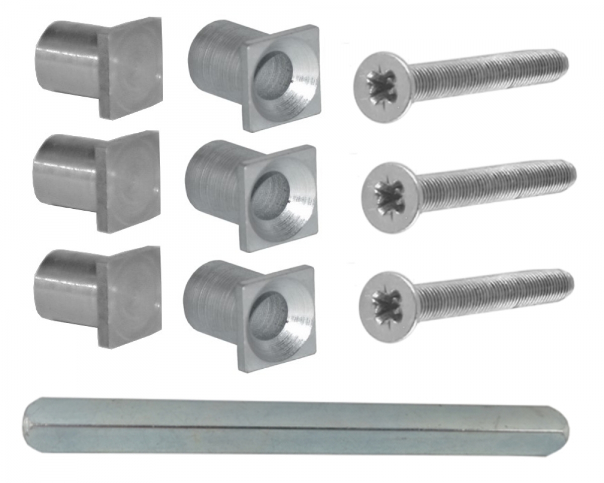 Schmalrahmenschutz-Wechselgarnitur "VARIABEL" / F1-eloxiert / 8 mm / 92 mm / 12 mm stark