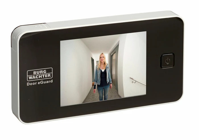 Digitaler Türspion DG 8100 / silberfarbig-schwarz Nachfolgemod.: Burg-Wächter / inkl. Batterien