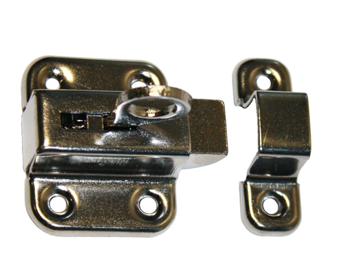 Oberlicht-Schnäpper / Stahl verchromt Ausschluss (Schubweg) = 10 mm Oberlicht-Schnäpper / Stahl verchromt Ausschluss (Schubweg) = 10 mm