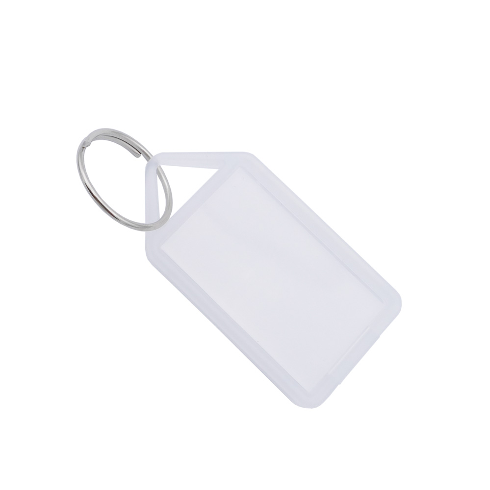 Schlüsselanhänger Nr. 55020-E transparent / Verp.-Einheit: 50 Stück Schlüsselanhänger Nr. 55020-E transparent / Verp.-Einheit: 50 Stück