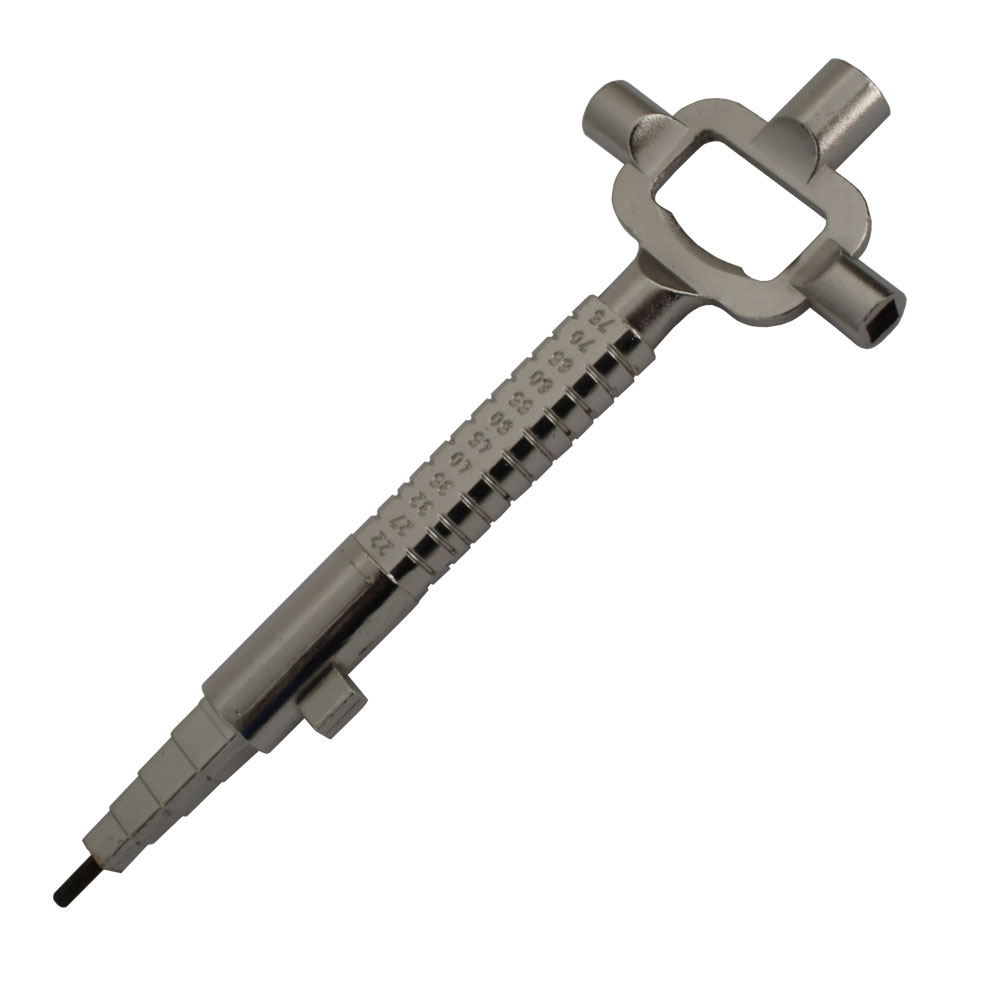 Bauschlüssel "lange Ausführung" mit Spitze Universalschlüssel aus Metall Bauschlüssel "lange Ausführung" mit Spitze Universalschlüssel aus Metall