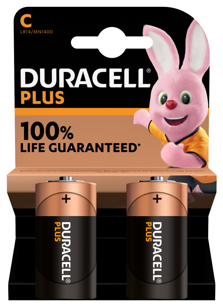 Duracell Plus Power - Batterien LR14 Baby C (MN1400) / 1 Blisterset = 2 Stück