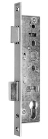 Rohrrahmenschloss mit Nirosta-Stulp / 92 mm / 9 mm mit Panikfunktion "E" / 45 Dorn