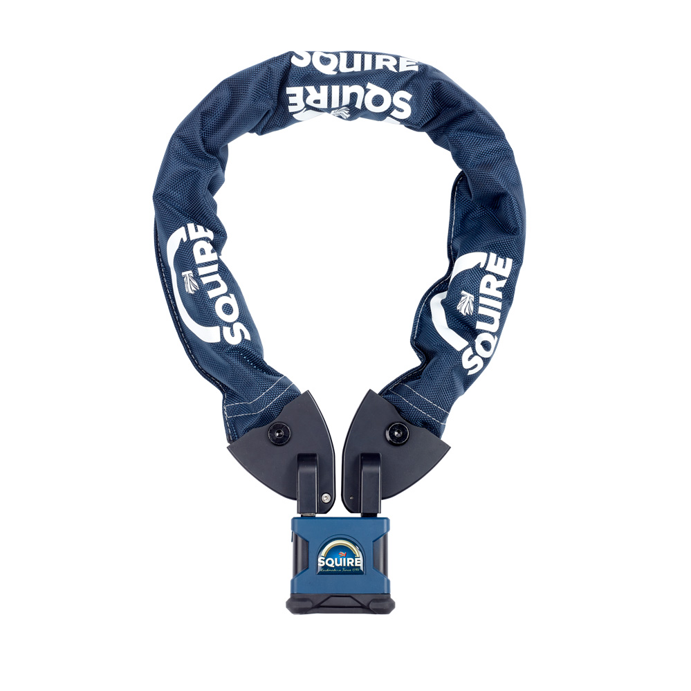 Stronghold-Kettenschloss mit Vorhangschloss Nr. IC/850 / Kettenlänge: 850 mm