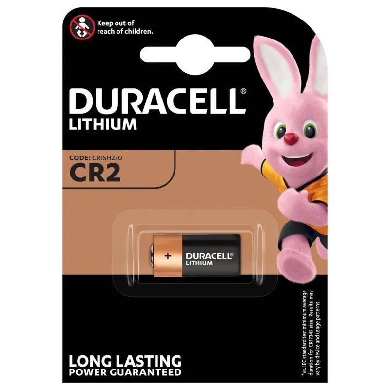 Duracell-Fotozelle-Lithium-Batterie 3 Volt (CR2) / geblistert / long life guaranteed
