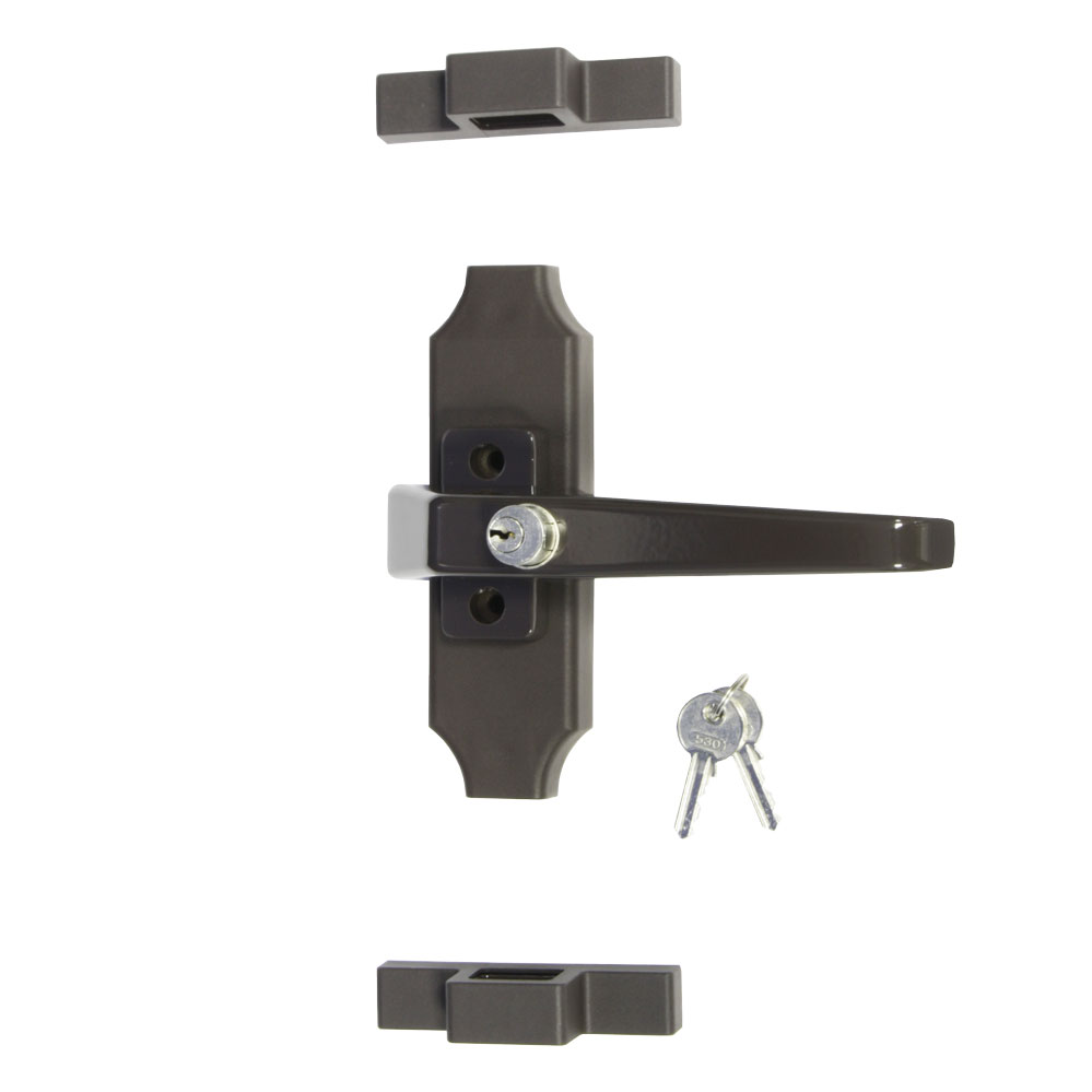 Fensterstangenverschluss braun ohne Stangen / mit Fenstergriff 150 braun