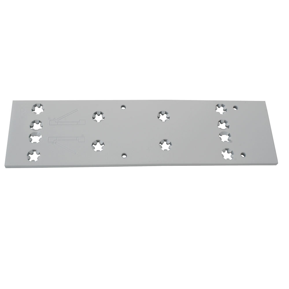 Montageplatte für Dormakaba TS 73V weiß Abmessung: 225 x 60 mm