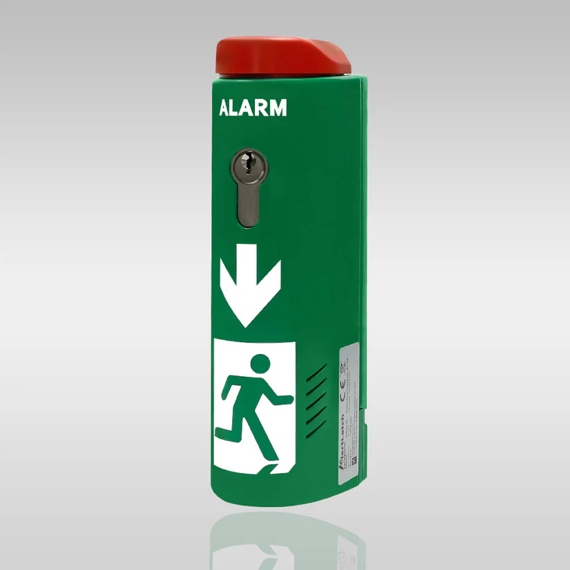 EH-Türwächter BASIC aus Zink-Druckguss m. Voralarm grün / vorgerichtet für PHZ / Einhandbedienung