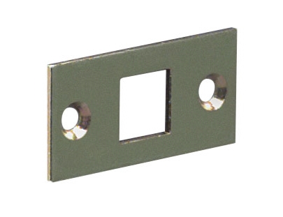 Schließblech / Stahl verzinkt / Abm.: 25 x 52 mm passend zu Türtreibriegel "Plano" Schließblech / Stahl verzinkt / Abm.: 25 x 52 mm passend zu Türtreibriegel "Plano"