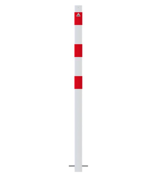 Absperrpfosten zum Einbetonieren mit Erdanker / 900 mm Überflur / ohne Ösen