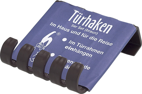 Türhaken mit 5 Haken / braun SONDERNETTOPREIS Türhaken mit 5 Haken / braun SONDERNETTOPREIS