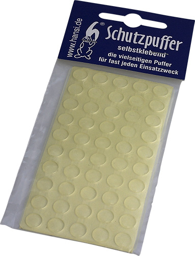 Schutzpuffer/ selbstklebend / transparent 1 Set = 50 Stück / 8 mm Durchmesser