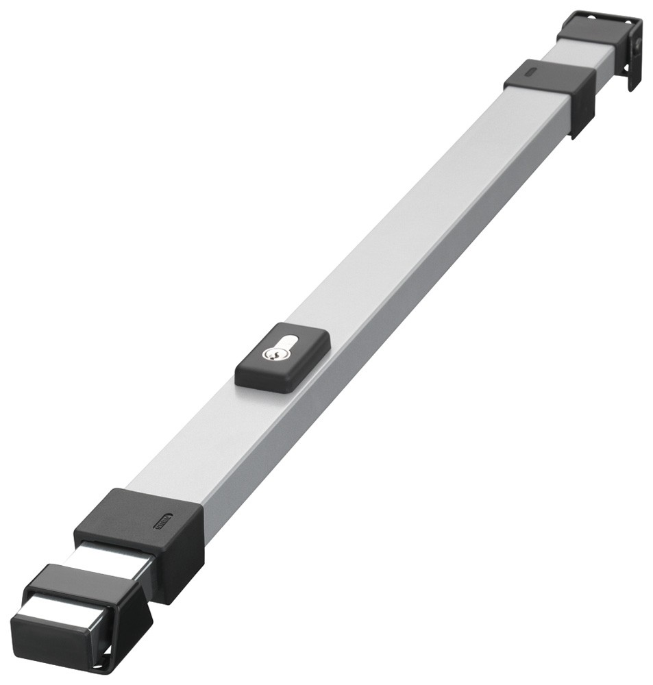 ABUS-Panzerriegel PR1500S silberfarbig passend für TB: 780-1040mm / abschließbar mit PHZ