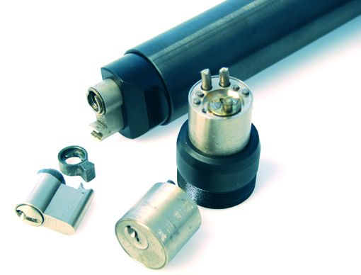 Zylinder-Knacker rund / für Profilzylinder Knackrohr mit PZ- und mit RZ-Einsatz