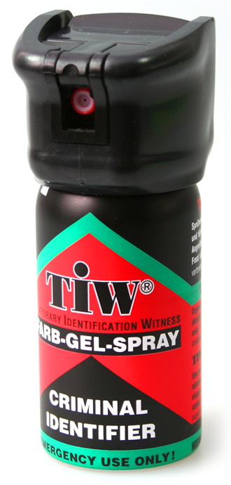 TIW-Farbgel-Spray / Höhe ca. 93 mm 40 ml / Punktstrahl-Reichweite ca. 3-5 Meter