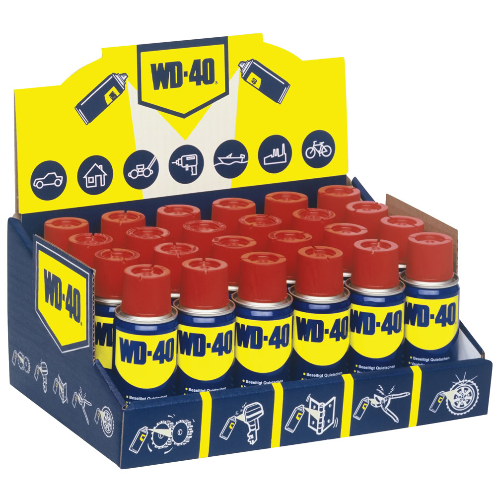 WD-40 Display mit 24x100 ml. Sprüh-Dose Art.-Nr.: WD 361