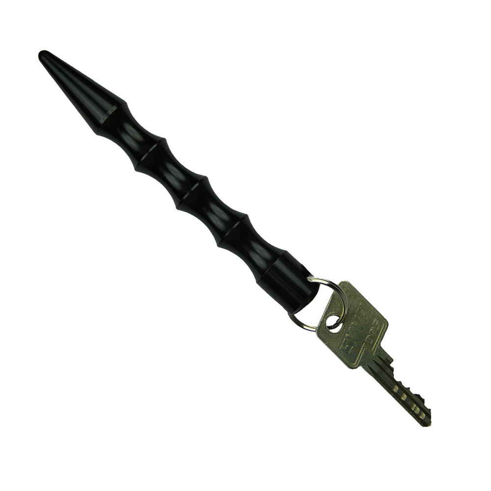 Kubotan "Key Chain" mit Schlüsselring Abm.: 140 x 15 x 15 mm / Aluminium / gewellt