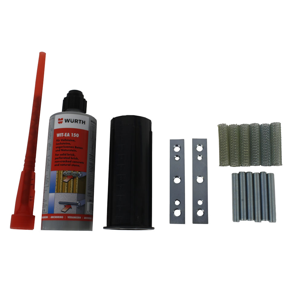 Ankerplattenset für Fensterstangenverschluss / für Kunststofffenster ohne Stahlinnenleben Nr. FSA-K08 Ankerplattenset für Fensterstangenverschluss / für Kunststofffenster ohne Stahlinnenleben Nr. FSA-K08