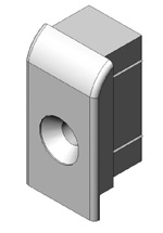 Endkappen für KFV-Reparaturverschluss RS1300SG / für Flachstulp 16 mm / Frabe: grau Endkappen für KFV-Reparaturverschluss RS1300SG / für Flachstulp 16 mm / Frabe: grau