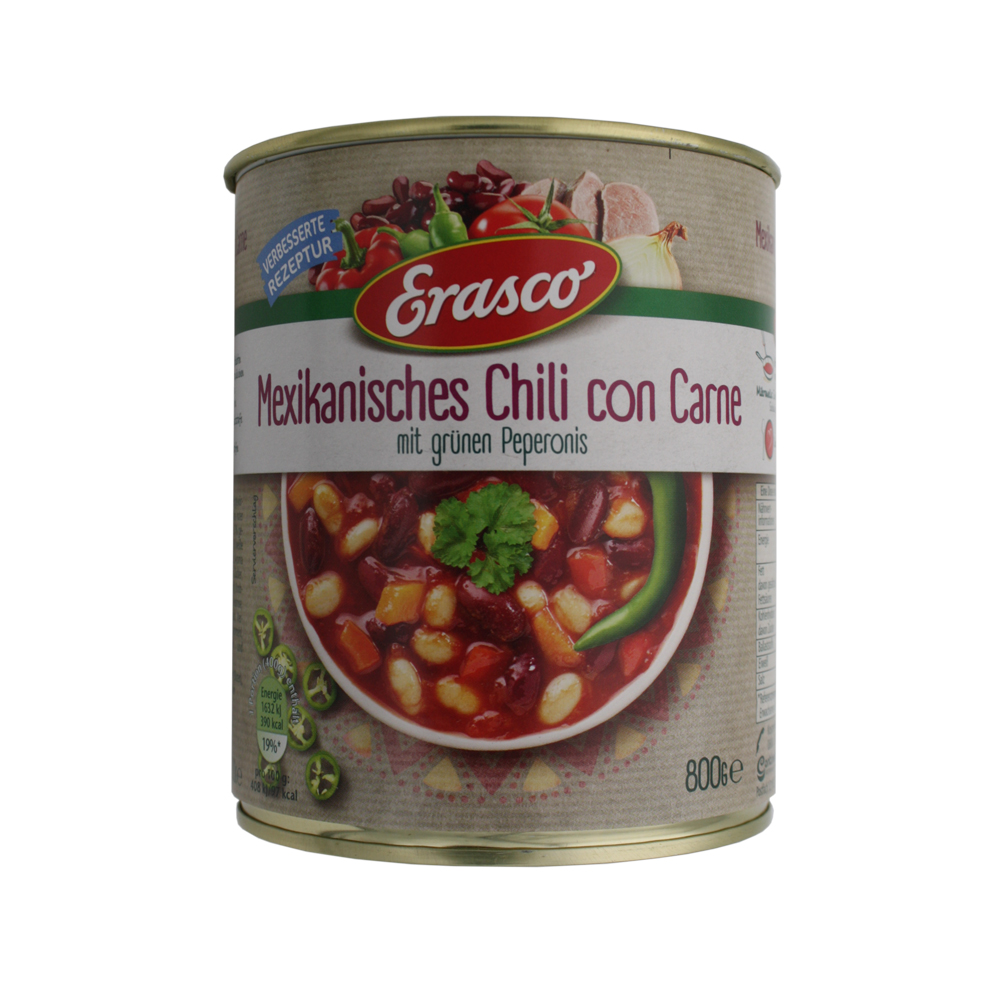 Dosen-Safe-Versteck / ERASCO Mexikanisches Chili Con Carne / Abmessung: (B)100 x (H)120 mm