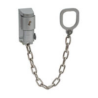 Abschließbare gehärtete Türgriffkette / silber Nr. TK50 / mit 2 Schlüssel 