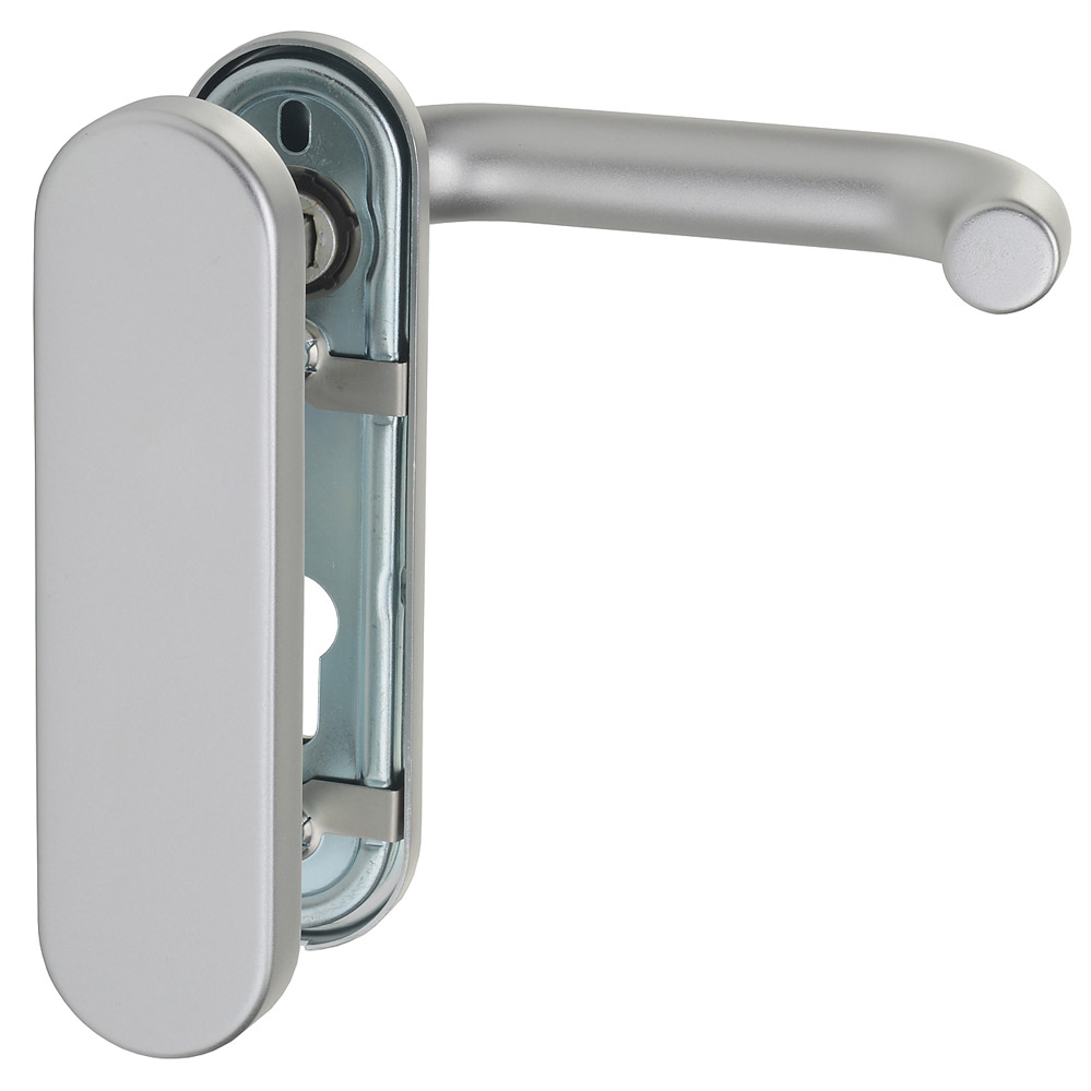 FH-Sicherheitskurzschildwechselgarnitur / F1 / außen ganz blind / 72 mm / 11 mm / 9 mm