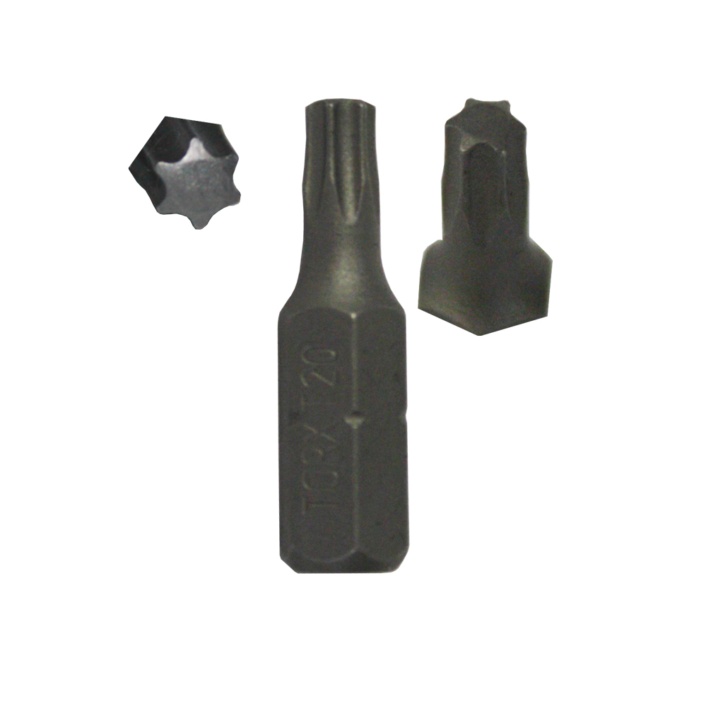 Torx T-20 Bit (1/4") mit Schaftlänge 25 mm  Torx T-20 Bit (1/4") mit Schaftlänge 25 mm