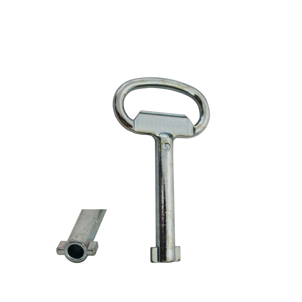 Betätigungsschlüssel / Doppelbart / Durchm. = 5 mm Abmessung B50 x H58/88 x T5,5 mm/f. Schaltschränke