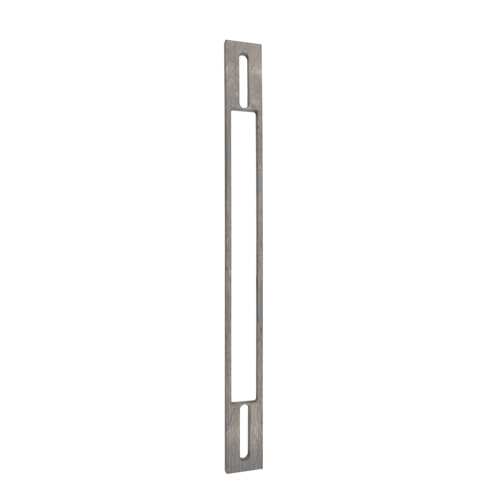 Stulpunterlage für BKS-Rohrrahmenschloss Nr. B1314 270 mm / Edelstahl / Abmessung: 24 x 270 x 3 mm