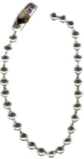 Kugel-Kurzkette mit Klemmverschluss Verp.-Einheit: 100 Stück / SONDERNETTOPREIS